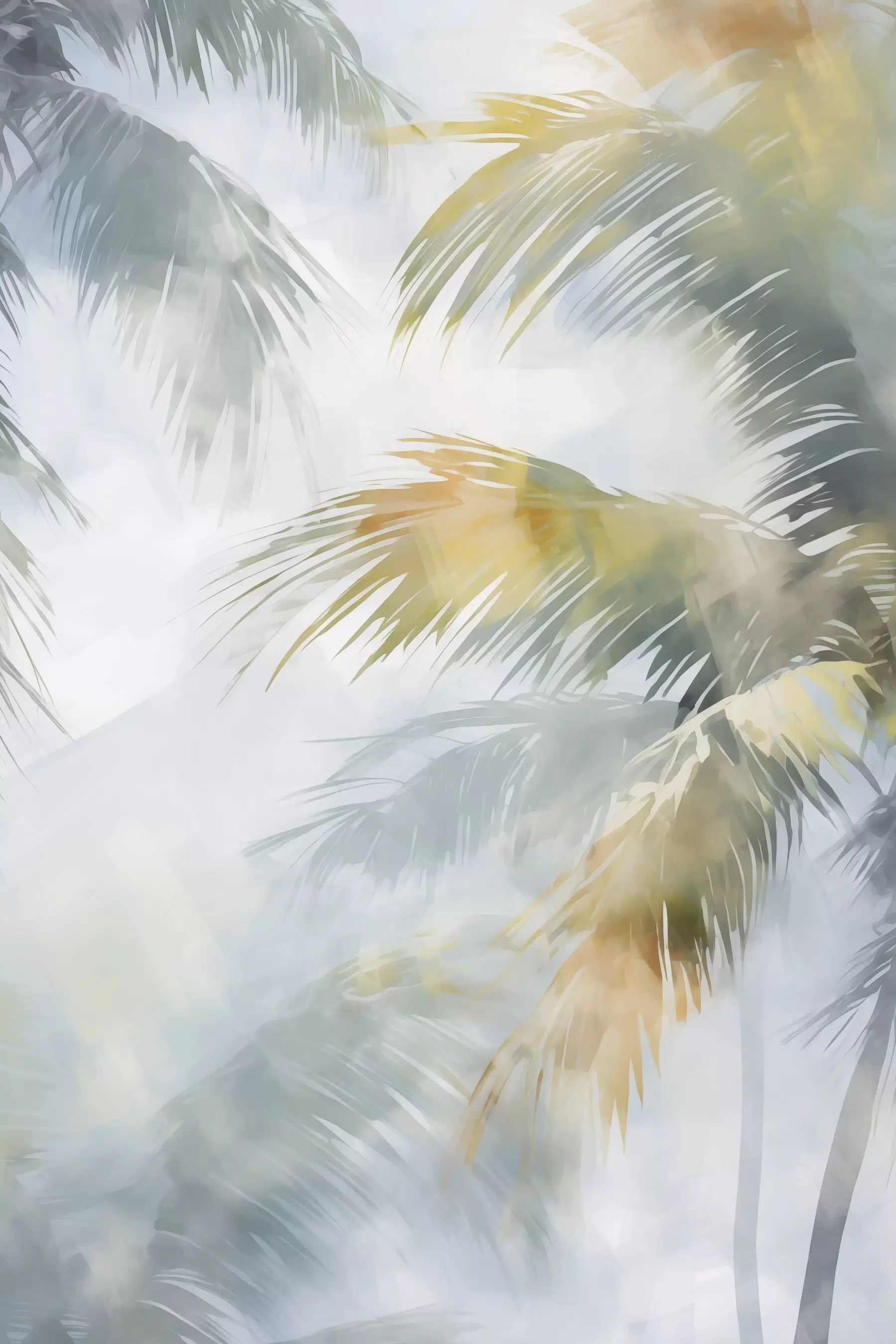 Fototapete Abstrakte Vegetationsimitation in der Malerei f48686