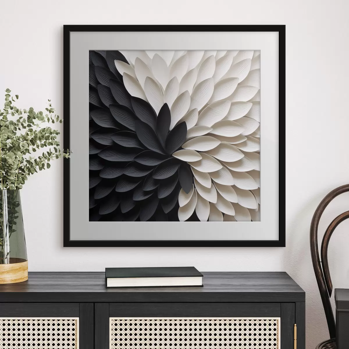 Poster Blüten in Licht und Schatten f48604