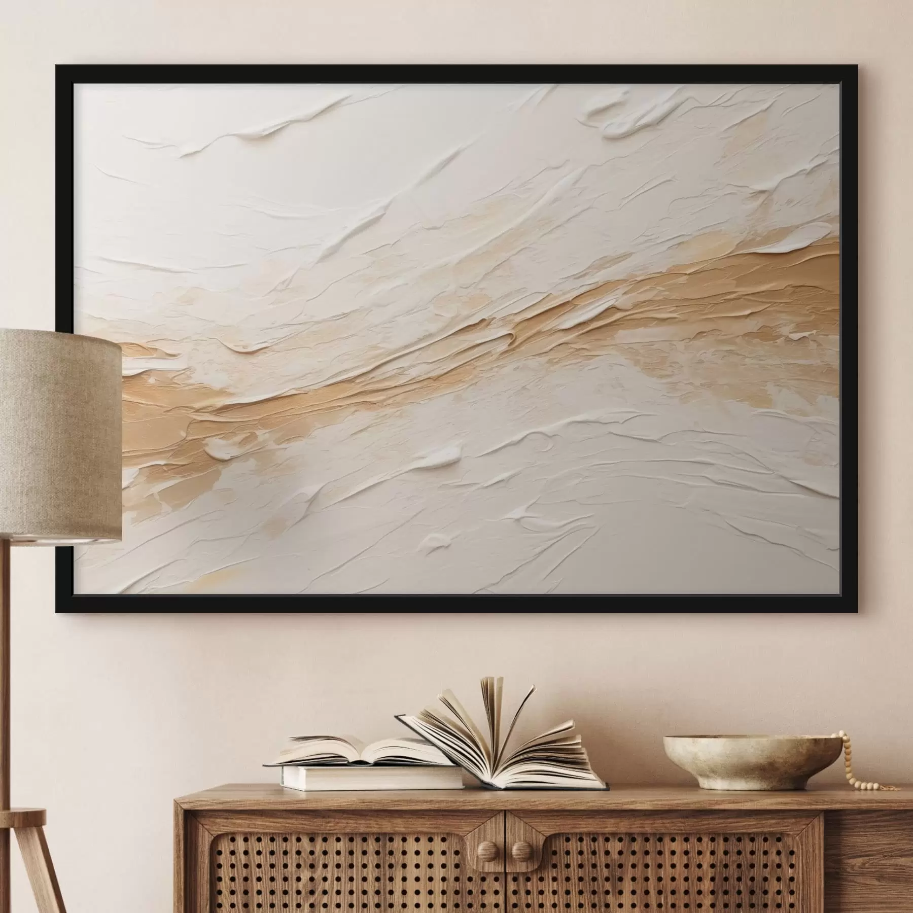 Fototapete Leichte Textur mit Pinselstrichen und beigen Farbverläufen f48616