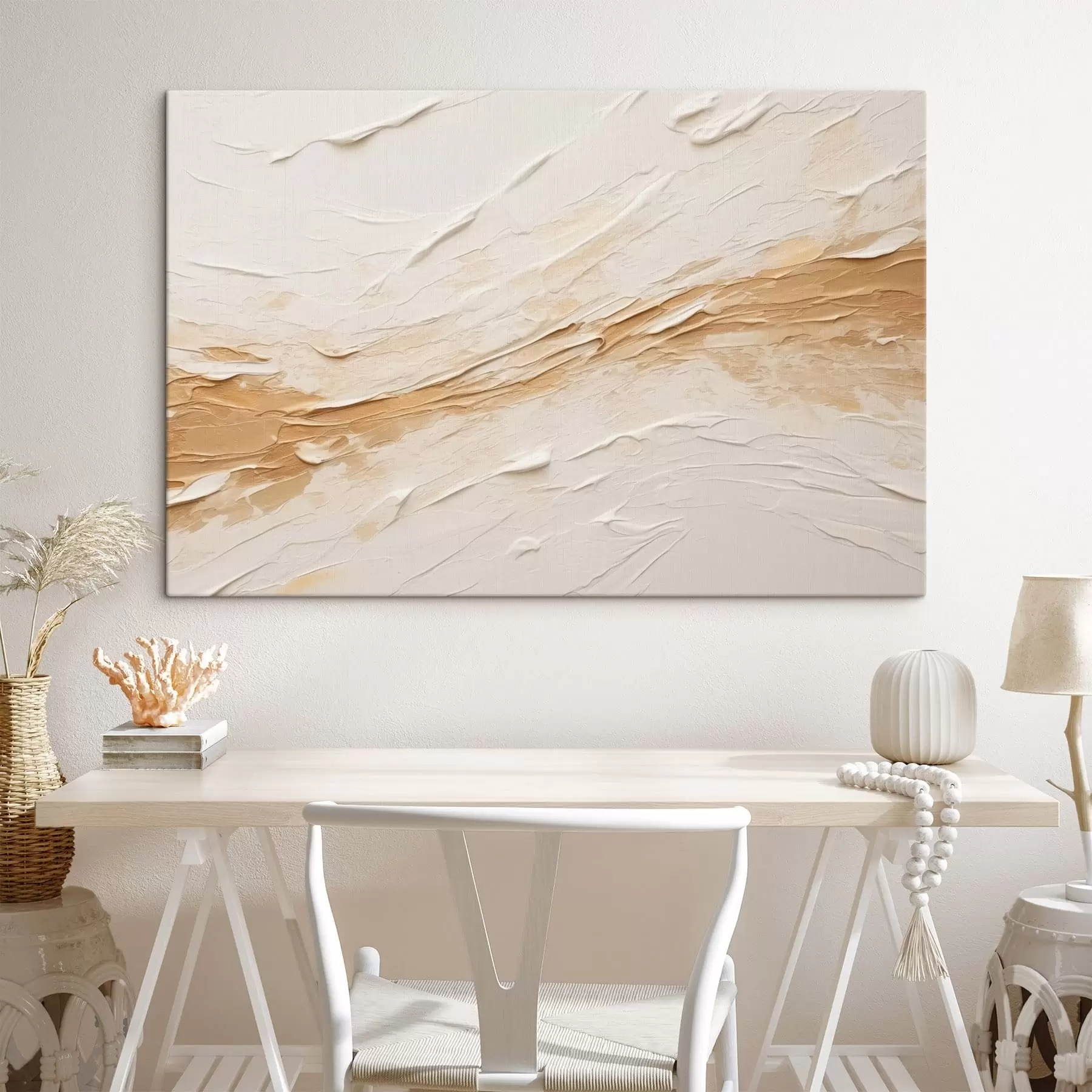 Fototapete Leichte Textur mit Pinselstrichen und beigen Farbverläufen s48616