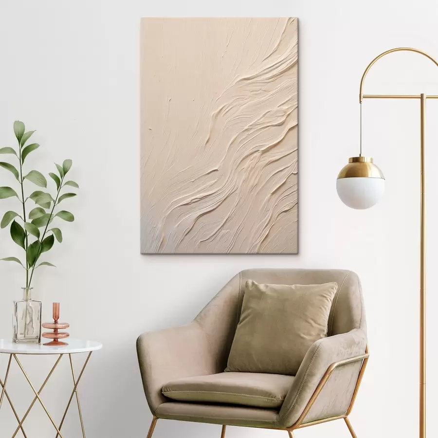 Fototapete Abstrakte Farbstruktur mit fließenden, wellenförmigen Linien s48624