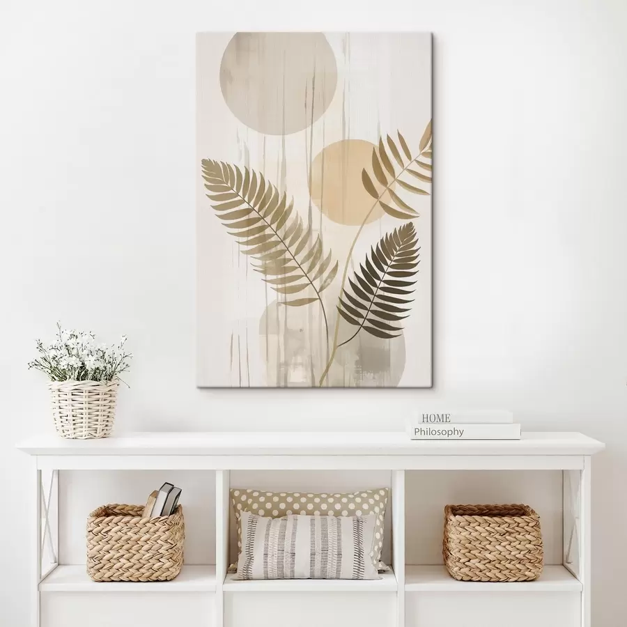 Fototapete Eine Abstraktion mit Blattzweigen s48662