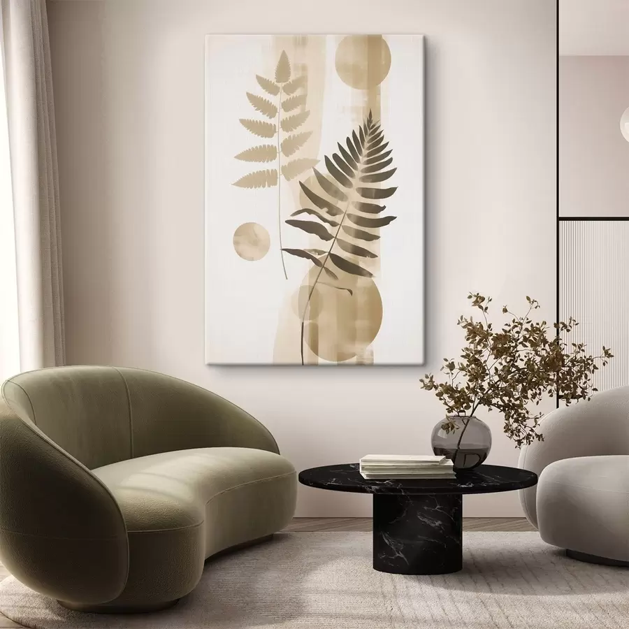 Fototapete Eine Abstraktion mit Blattzweigen s48663