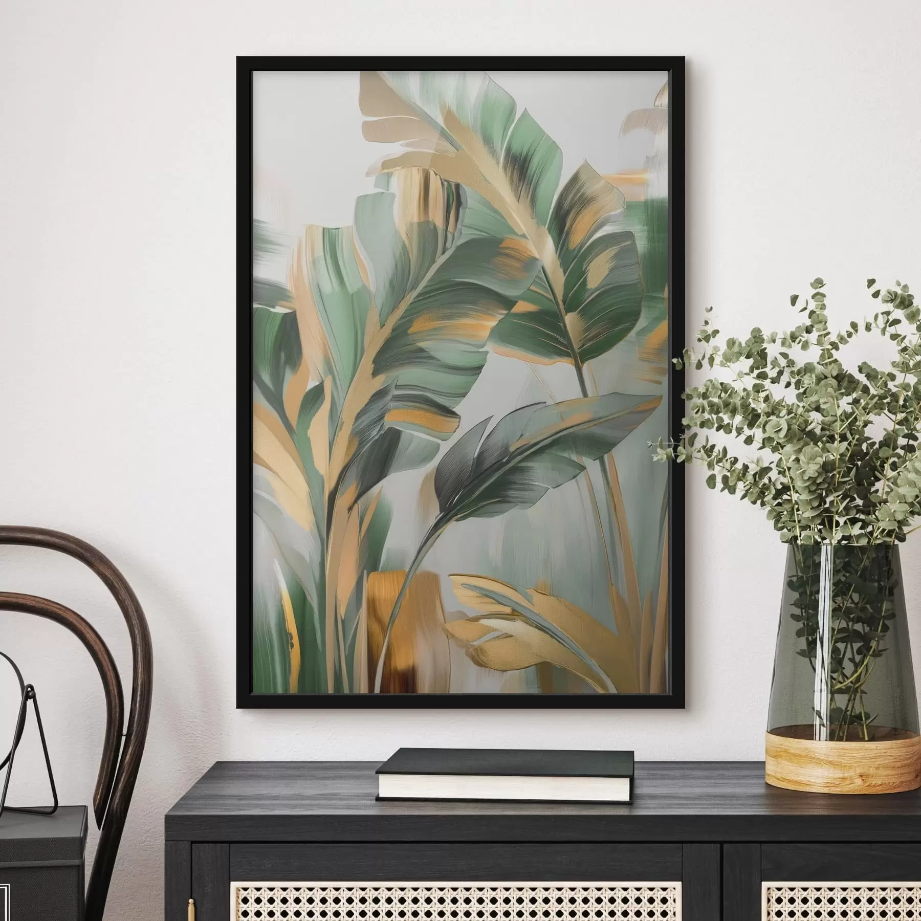 Fototapete Abstrakte tropische Blätter f48664