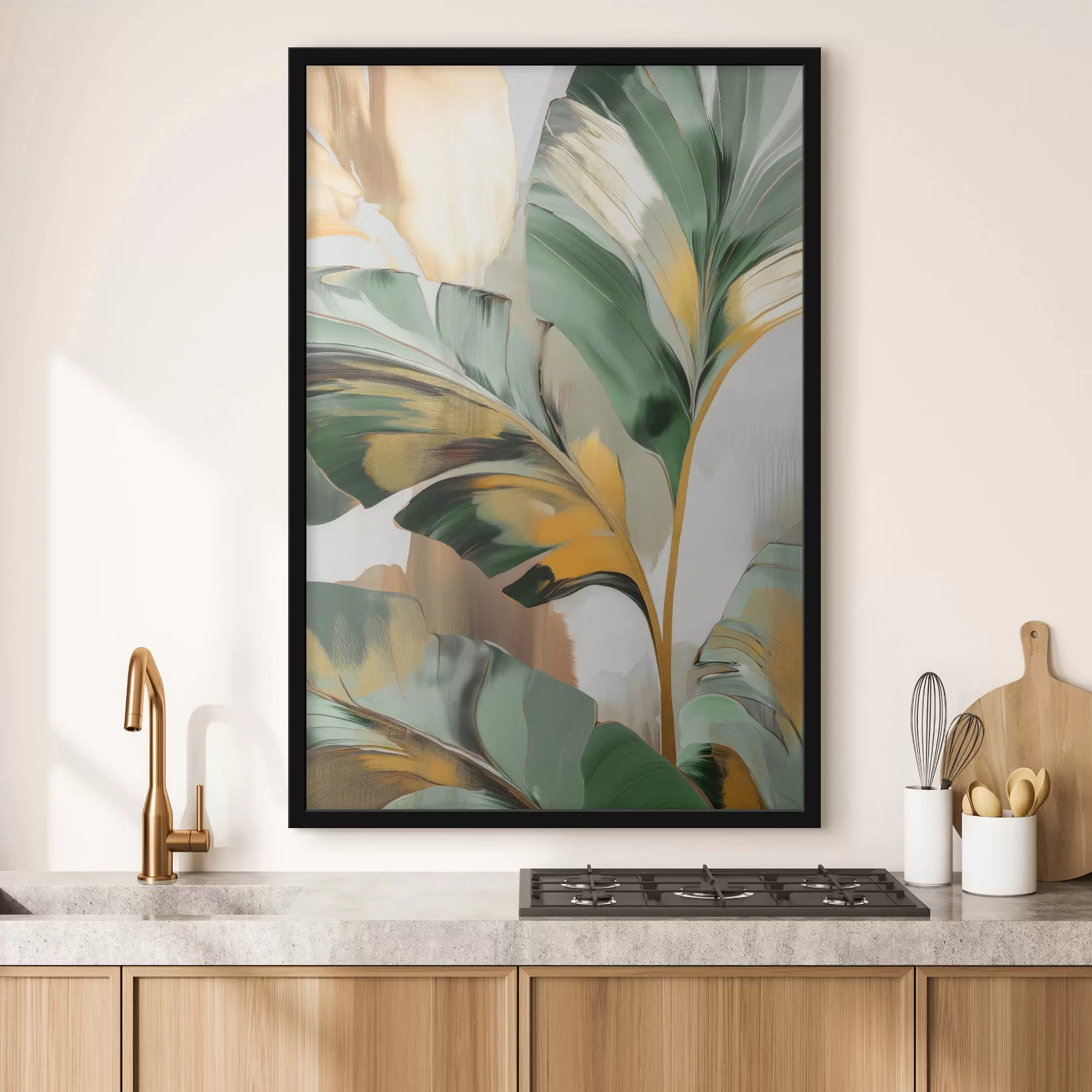 Fototapete Abstrakte tropische Blätter f48665