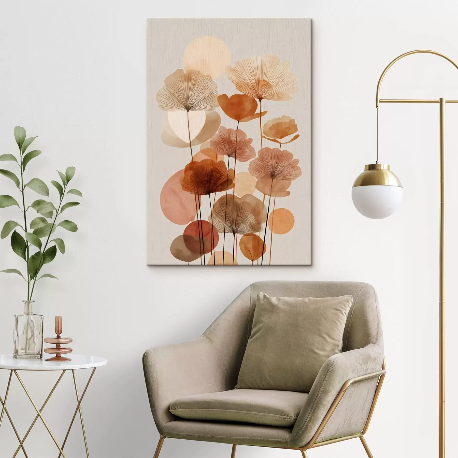 Fototapete Boho-Blumen s48706