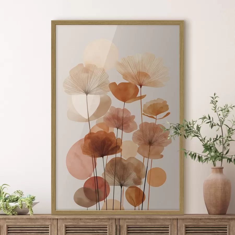 Fototapete Boho-Blumen f48706