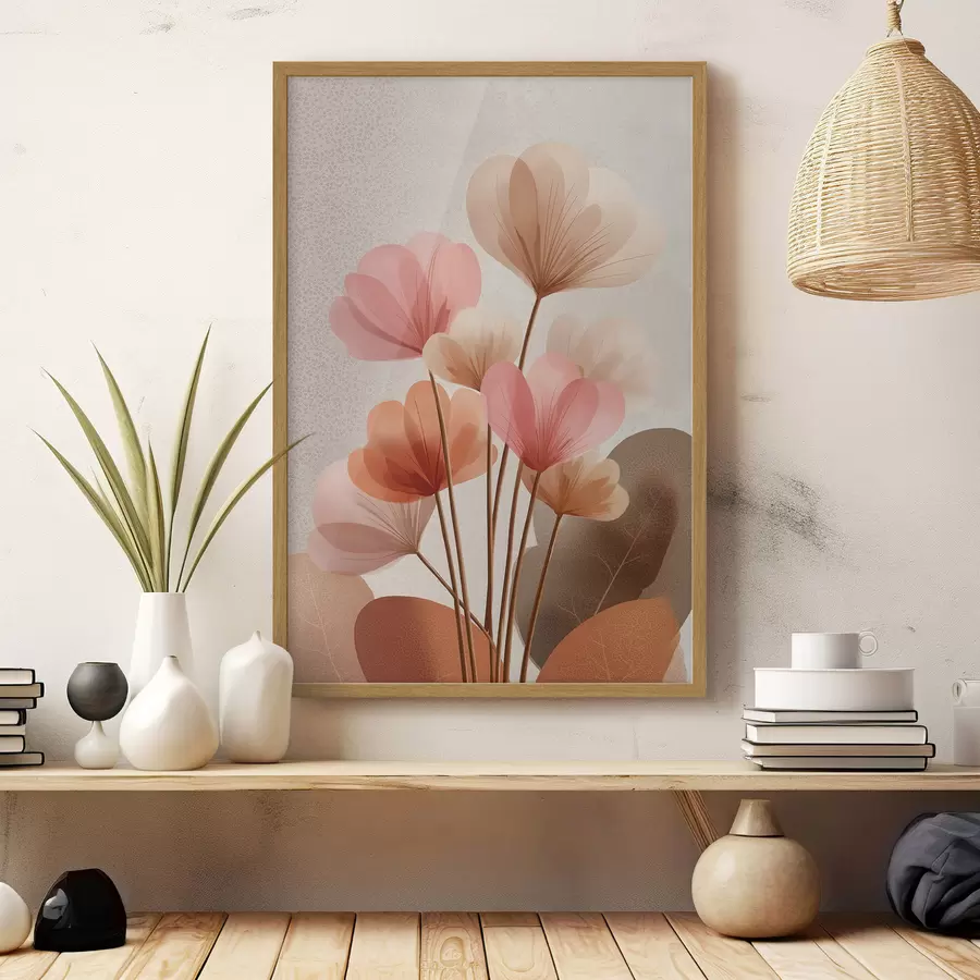 Fototapete Boho-Blumen f48707
