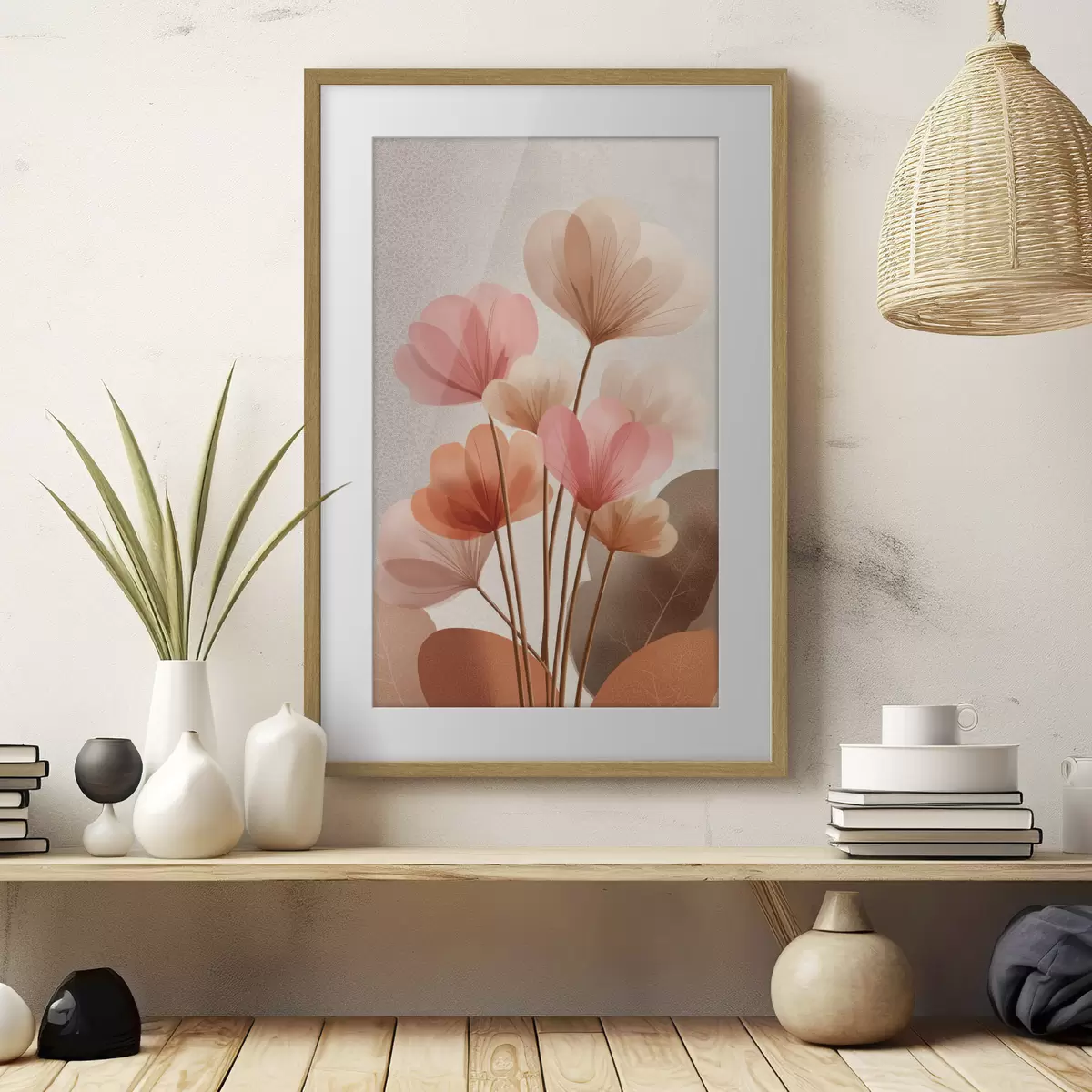 Poster Boho-Blumen f48707