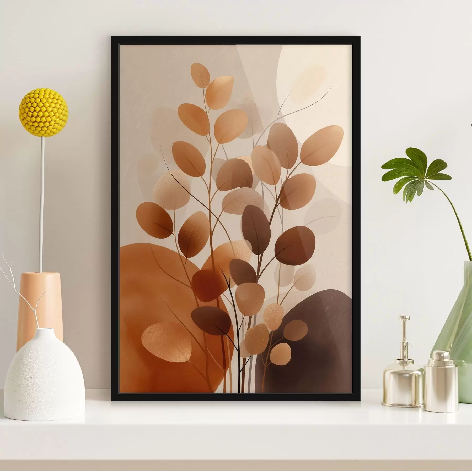 Fototapete Boho-Blumen f48708
