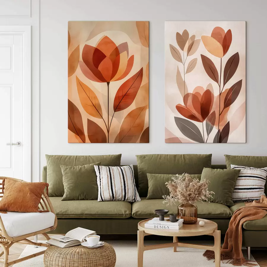 Fototapete Boho-Blumen m30308