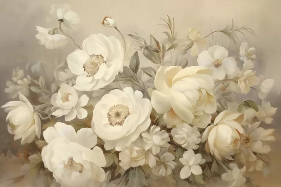 Fototapete Üppiger Blumenstrauß w05491