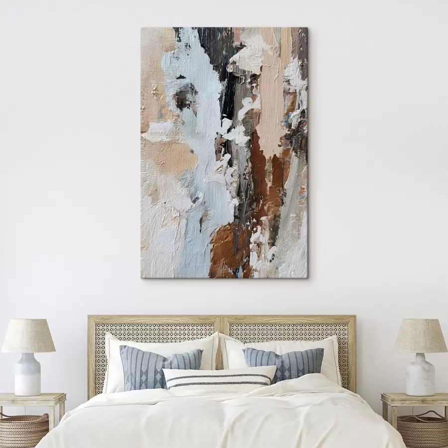 Fototapete ausdrucksstarke Abstraktion; Nachahmung von Malerei s48783