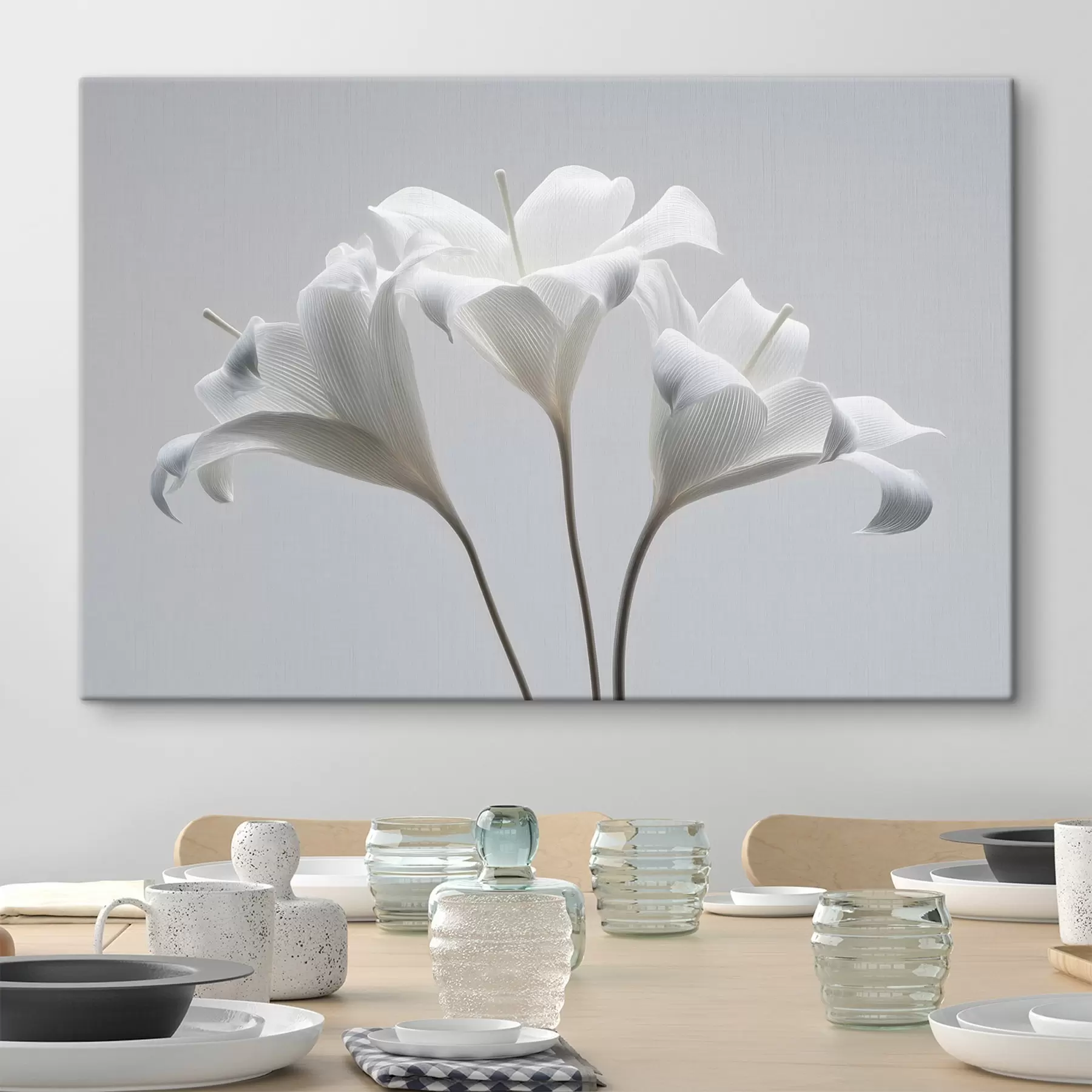 Fototapete drei weiße Lilien s48795