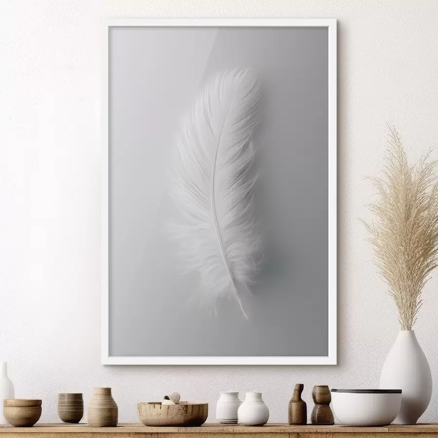 Fototapete eine elegante Schwanenfeder f48782