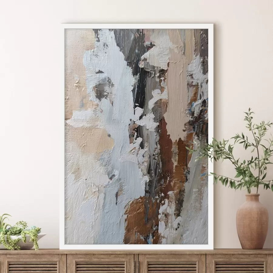 Fototapete ausdrucksstarke Abstraktion; Nachahmung von Malerei f48783