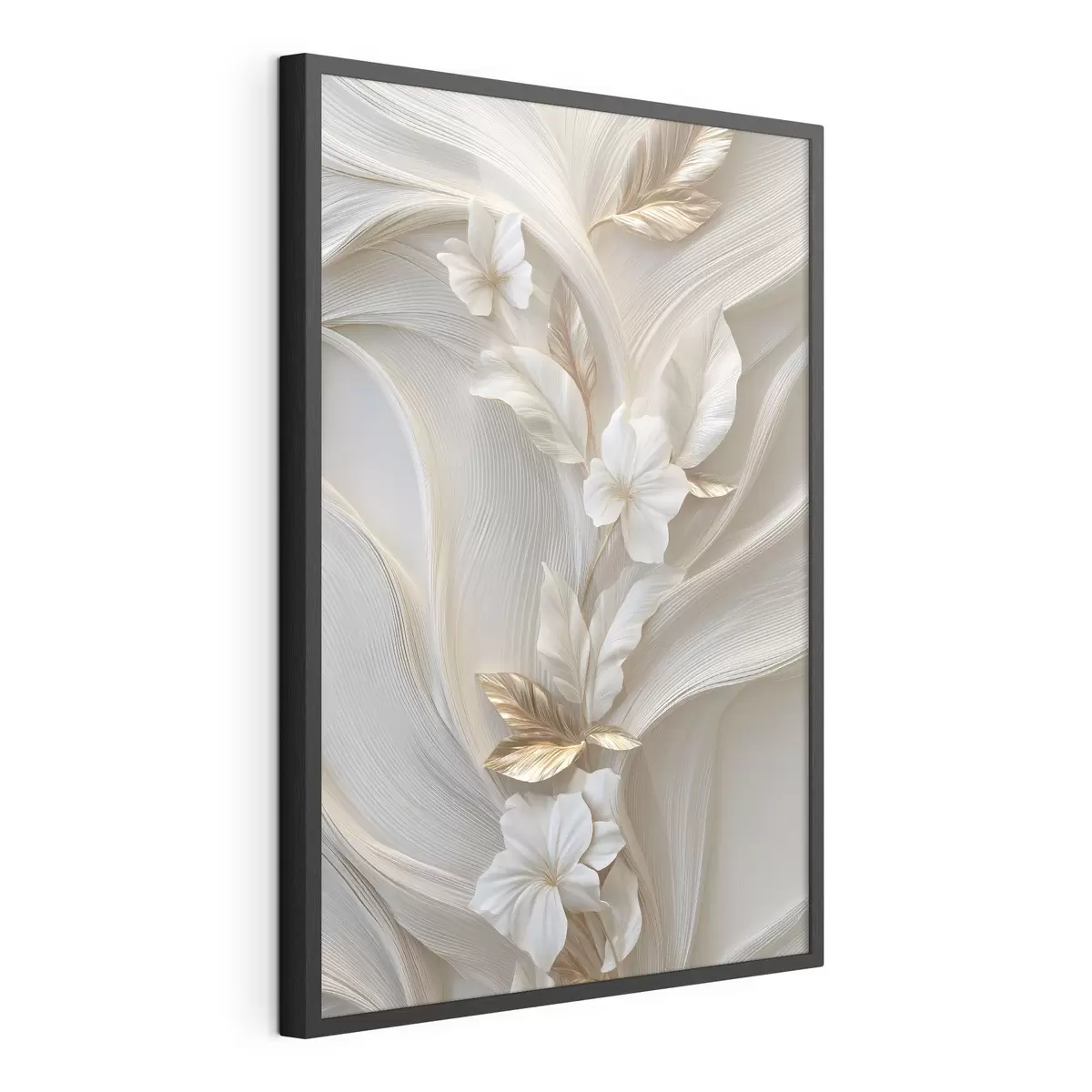 Poster eine exquisite Nachbildung dreidimensionaler Blätter, Texturen und Blumen f48787