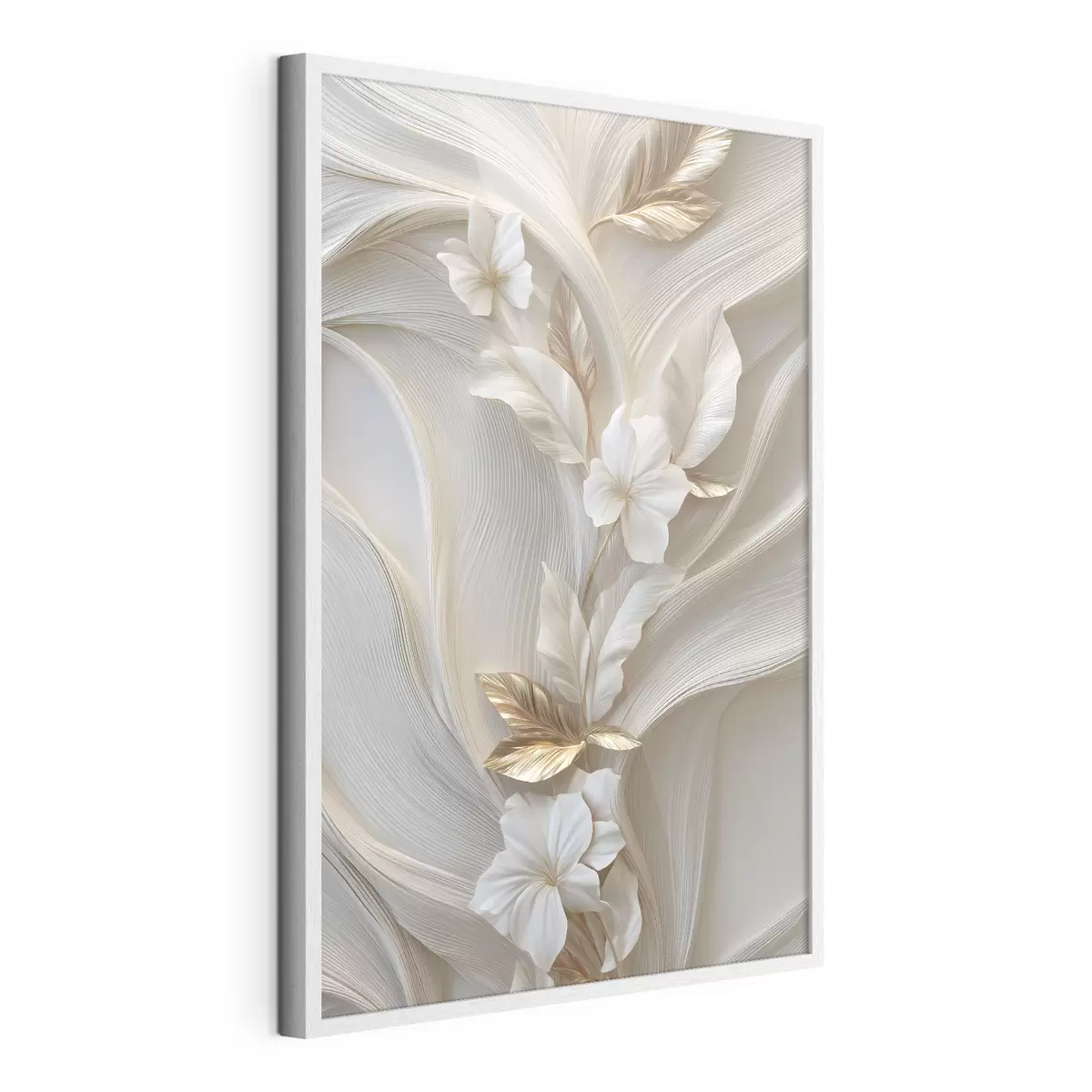 Poster eine exquisite Nachbildung dreidimensionaler Blätter, Texturen und Blumen f48787