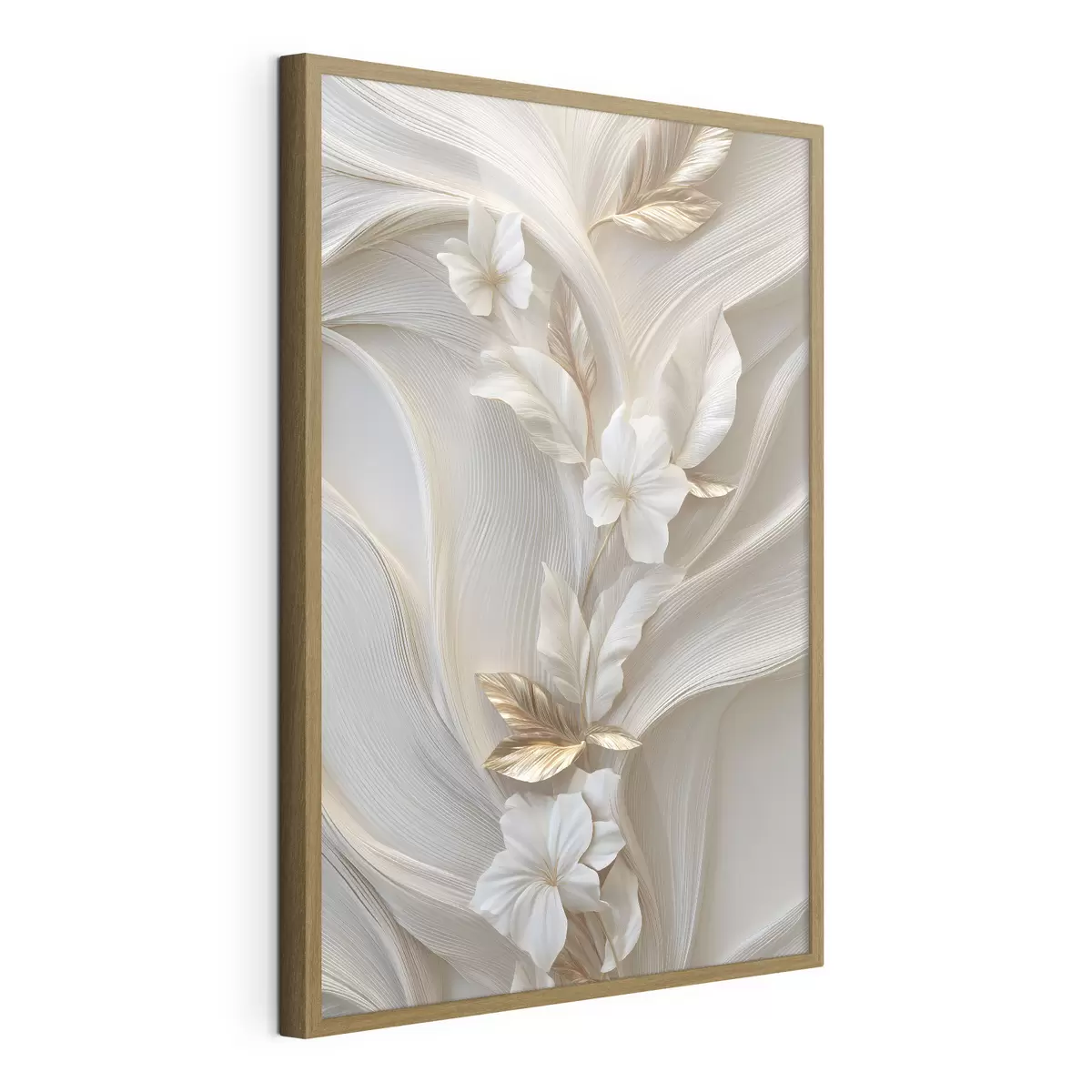 Poster eine exquisite Nachbildung dreidimensionaler Blätter, Texturen und Blumen f48787
