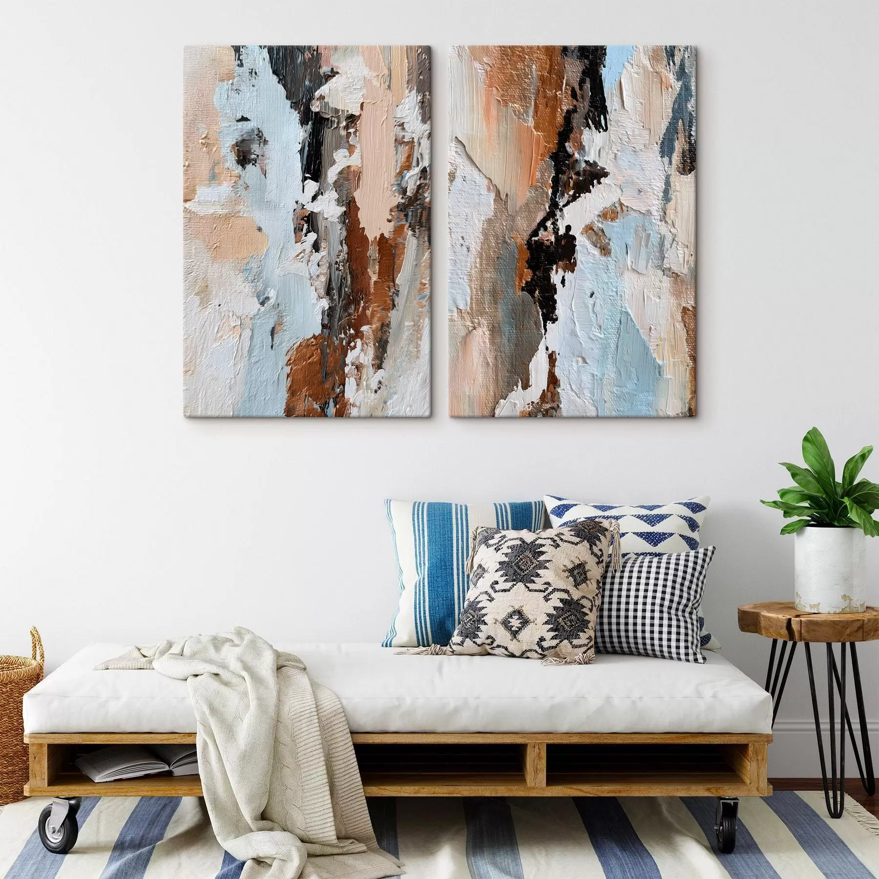 Fototapete ausdrucksstarke Abstraktion; Nachahmung von Malerei m30332