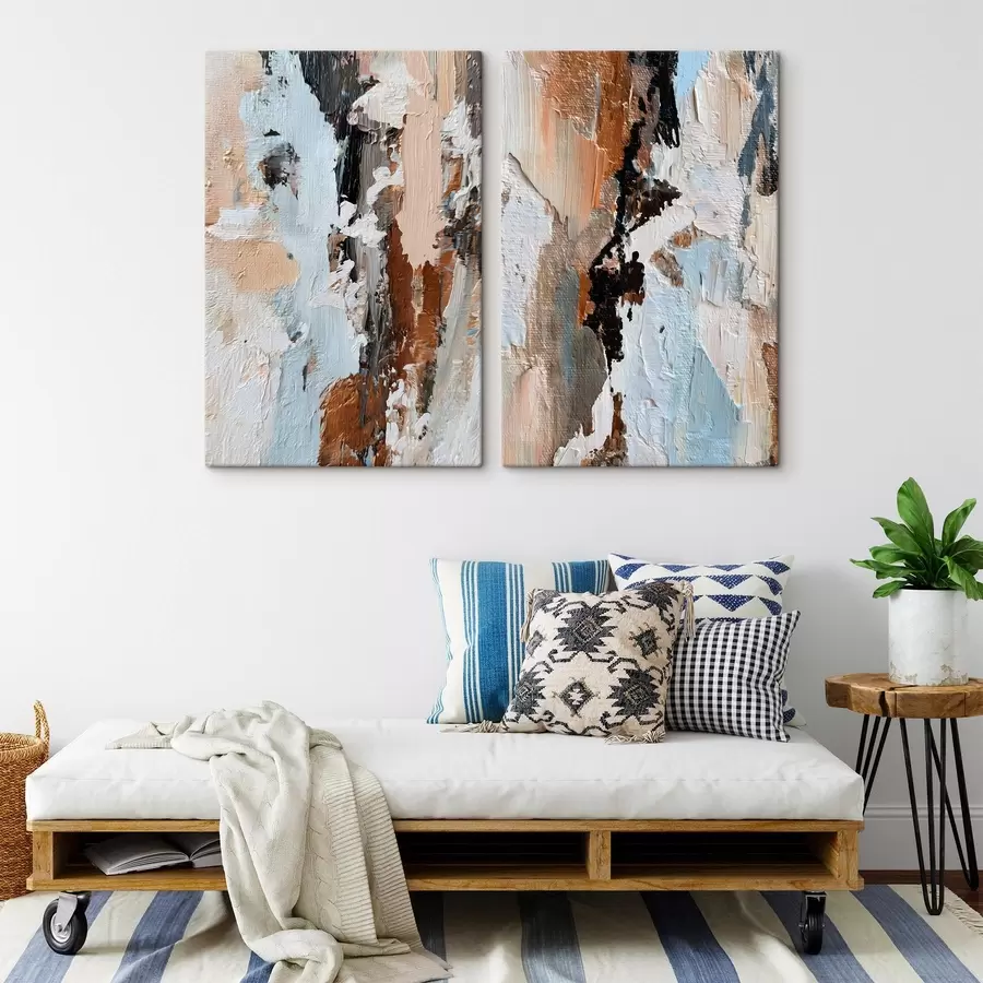 Fototapete ausdrucksstarke Abstraktion; Nachahmung von Malerei m30332