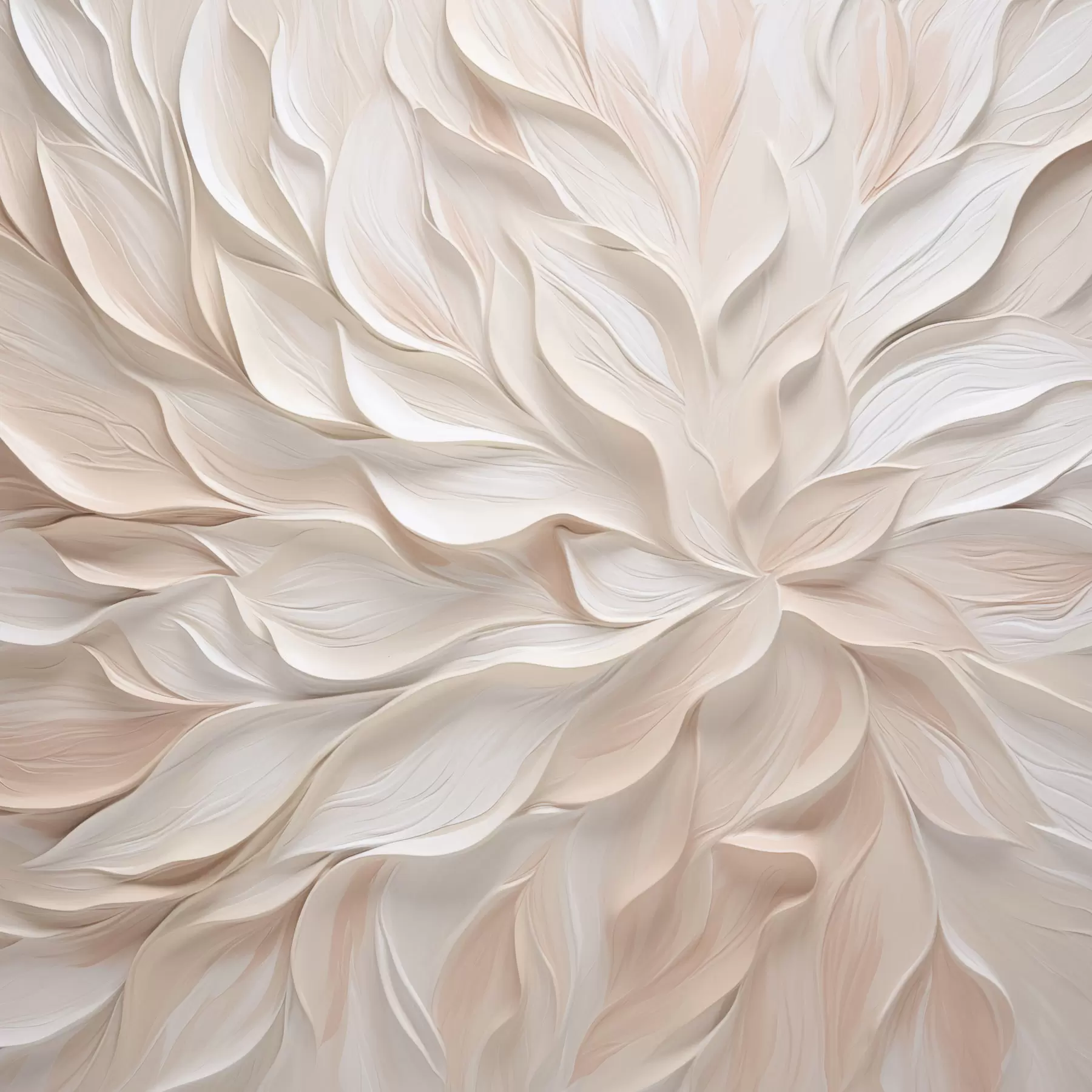 Fototapete Abstrakte Blütenblätter – Nachahmung eines Gemäldes s48759