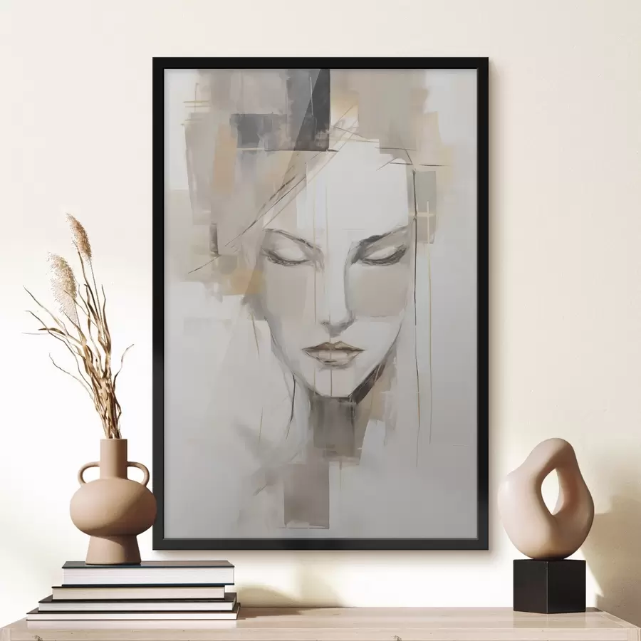 Fototapete Abstraktes Frauenporträt f48761