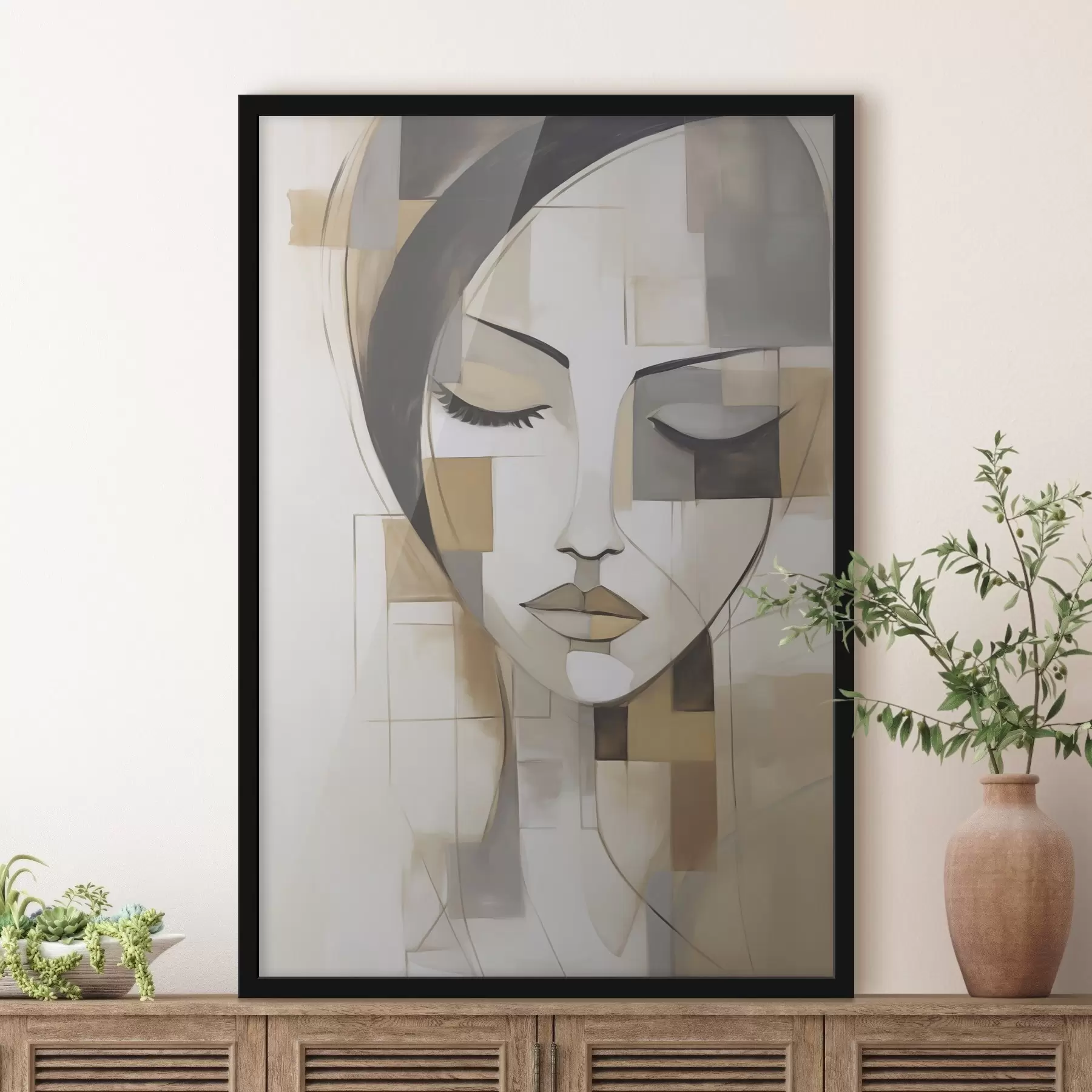 Fototapete Abstraktes Porträt f48762