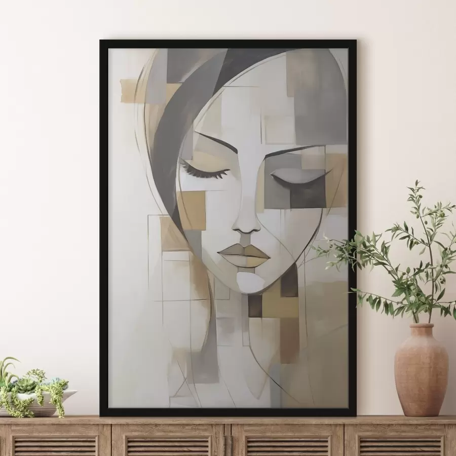 Fototapete Abstraktes Porträt f48762