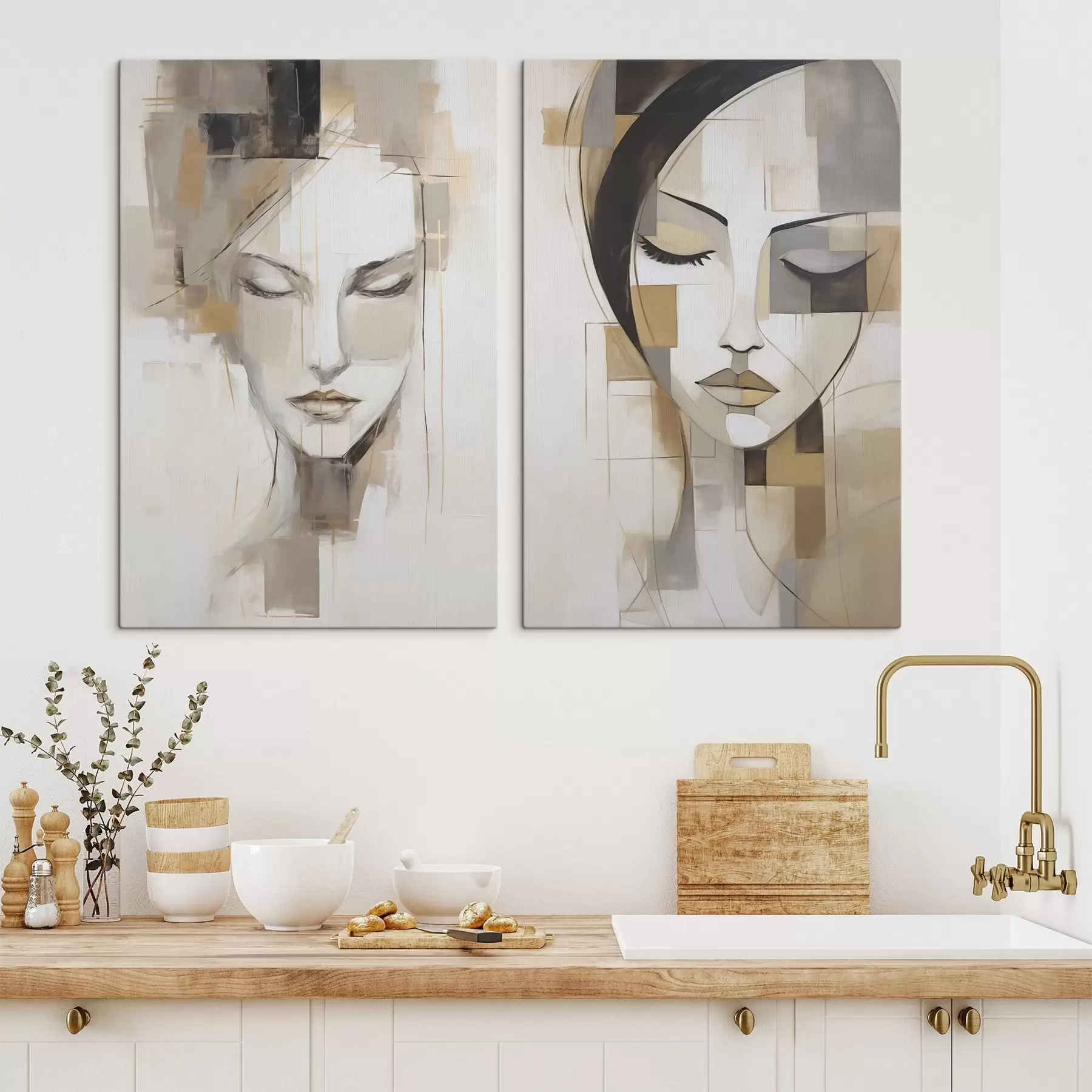 Fototapete Abstraktes Frauenporträt m30337