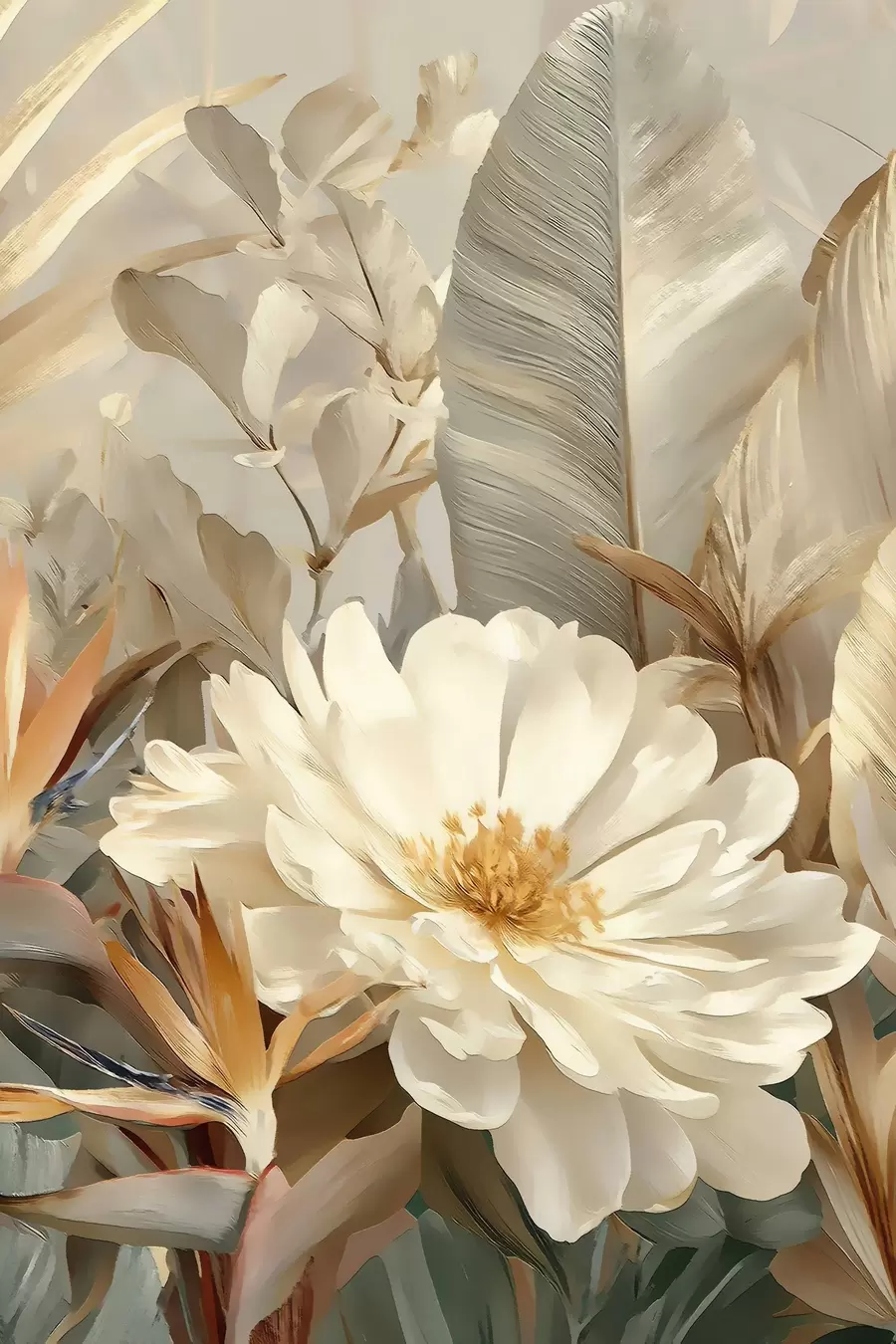 Fototapete Die Zartheit der Pfingstrosen s48916