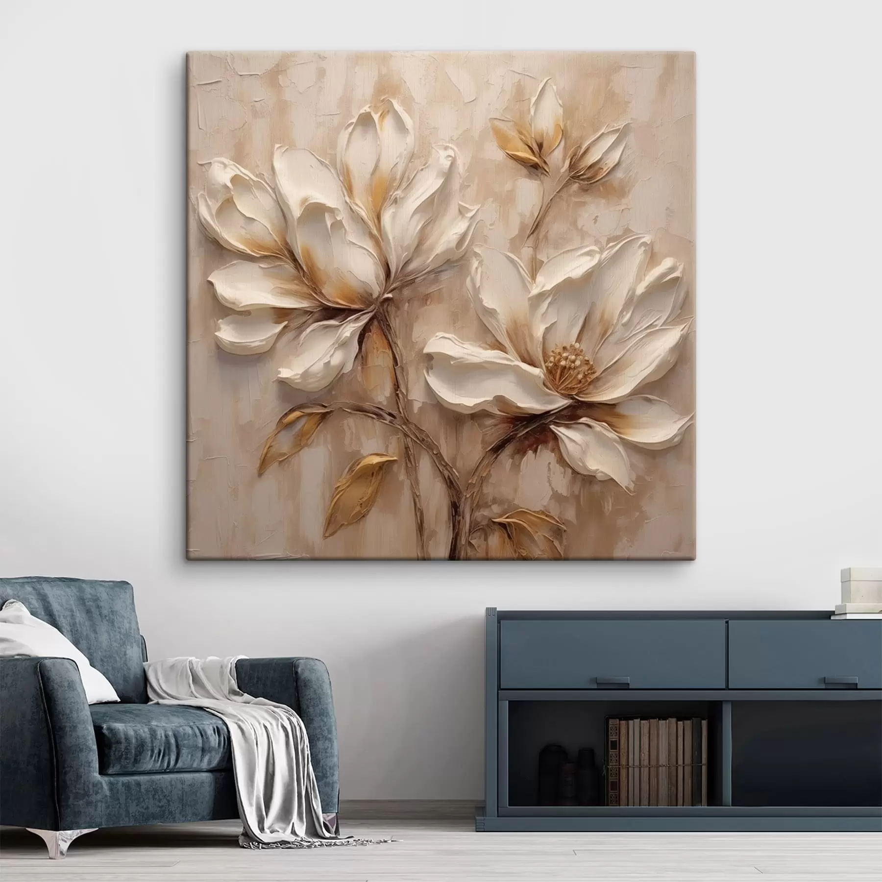 Fototapete Vintage Blumen s48931