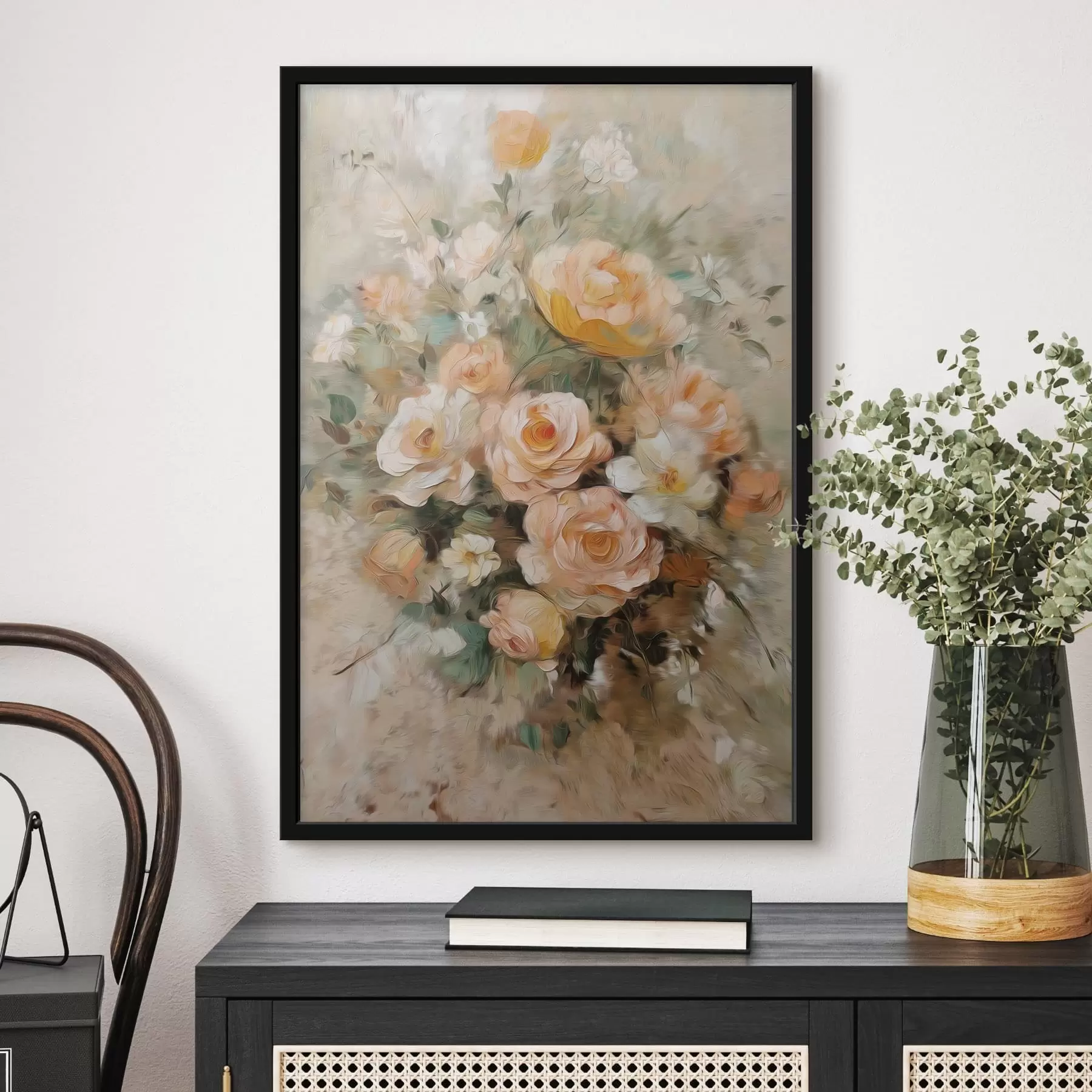 Fototapete Blumen im Ölgemälde-Stil f48944