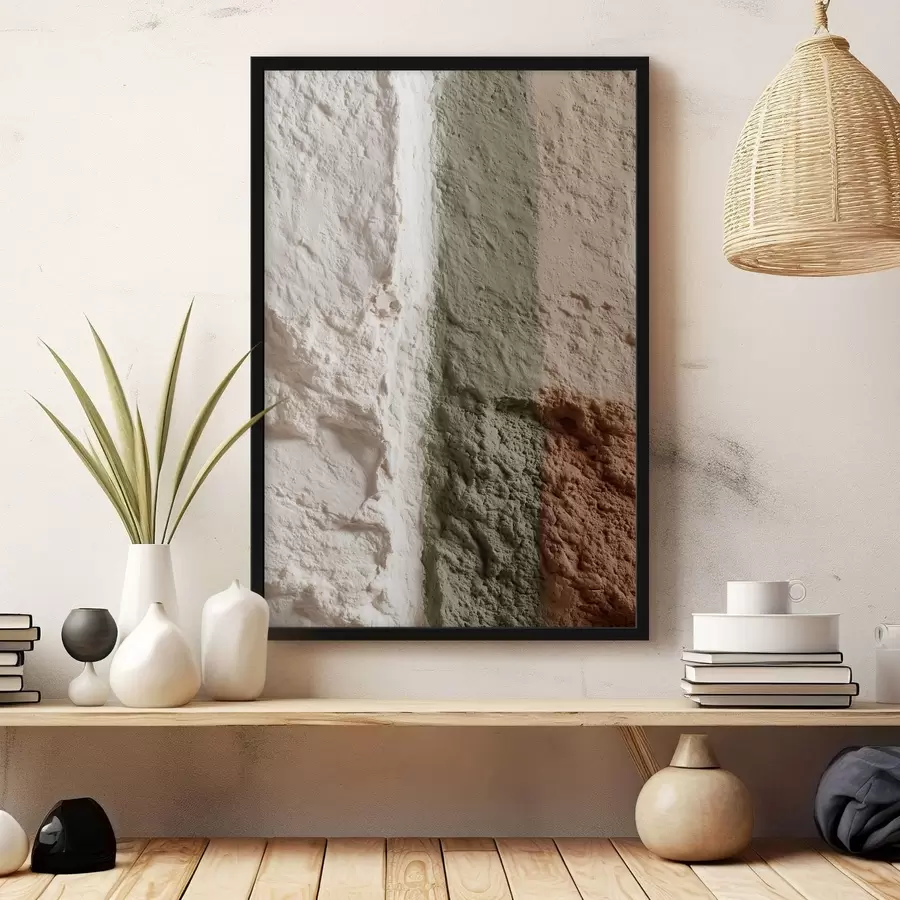 Fototapete Minimalismus – vertikale Streifen auf strukturierter Oberfläche f48800