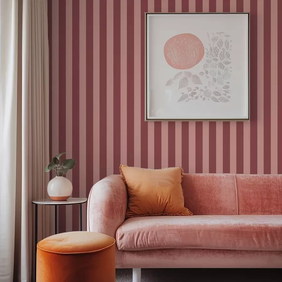 Fototapete Rosa und helle Längsstreifen a01179v3