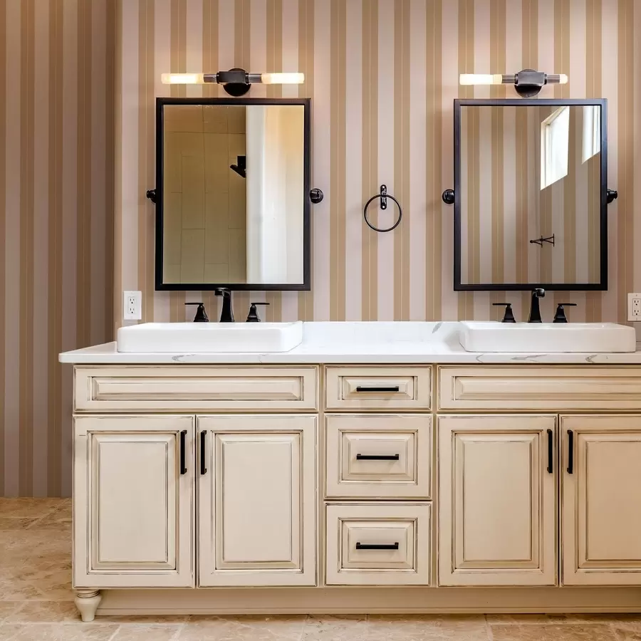 Fototapete Beige und hellbraune Längsstreifen a01181v1