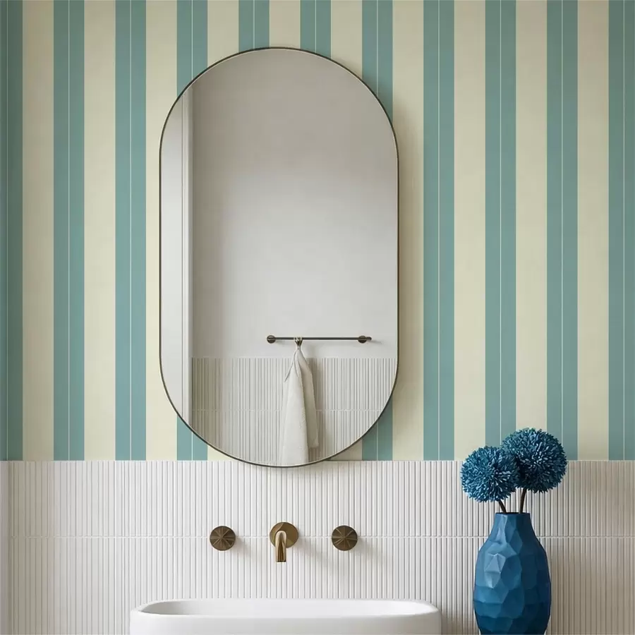 Fototapete Blaue vertikale Streifen im minimalistischen Stil a01181v5