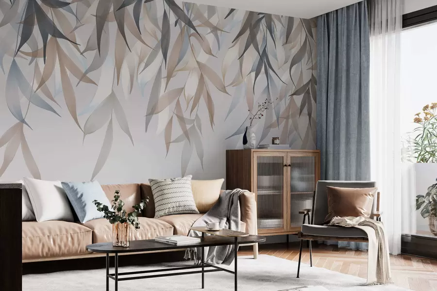 Fototapete Herabhängende lange Blätter w05523