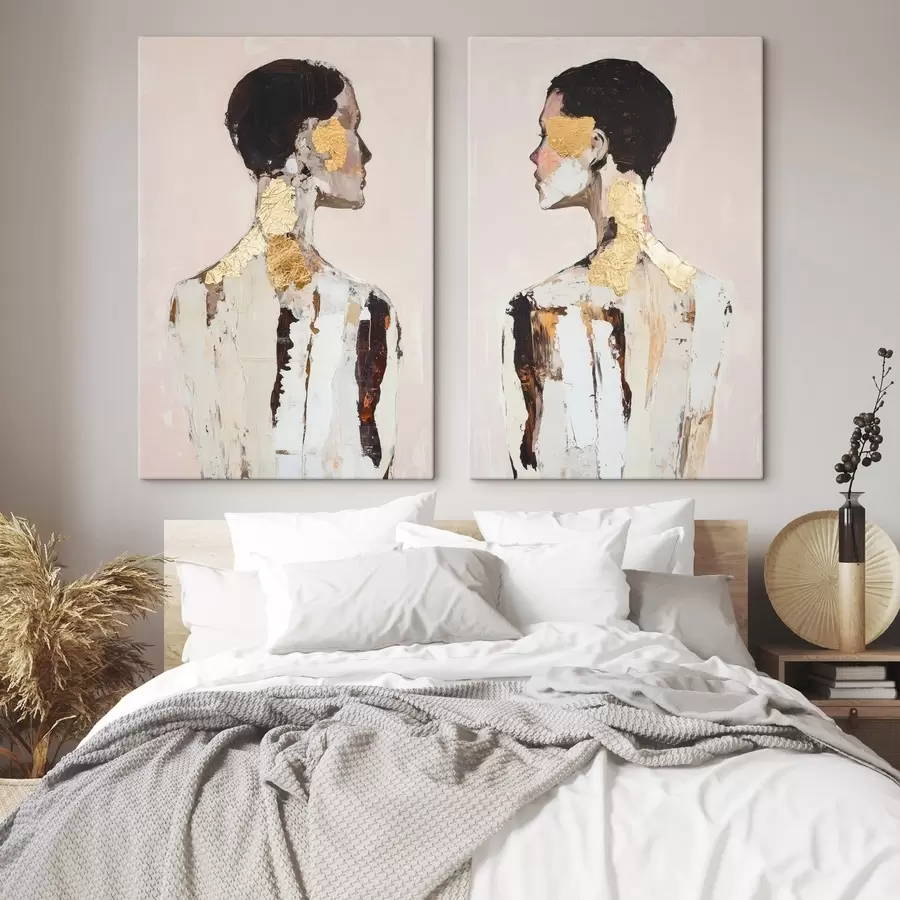 Fototapete Abstrakte Silhouetten von Menschen m30252