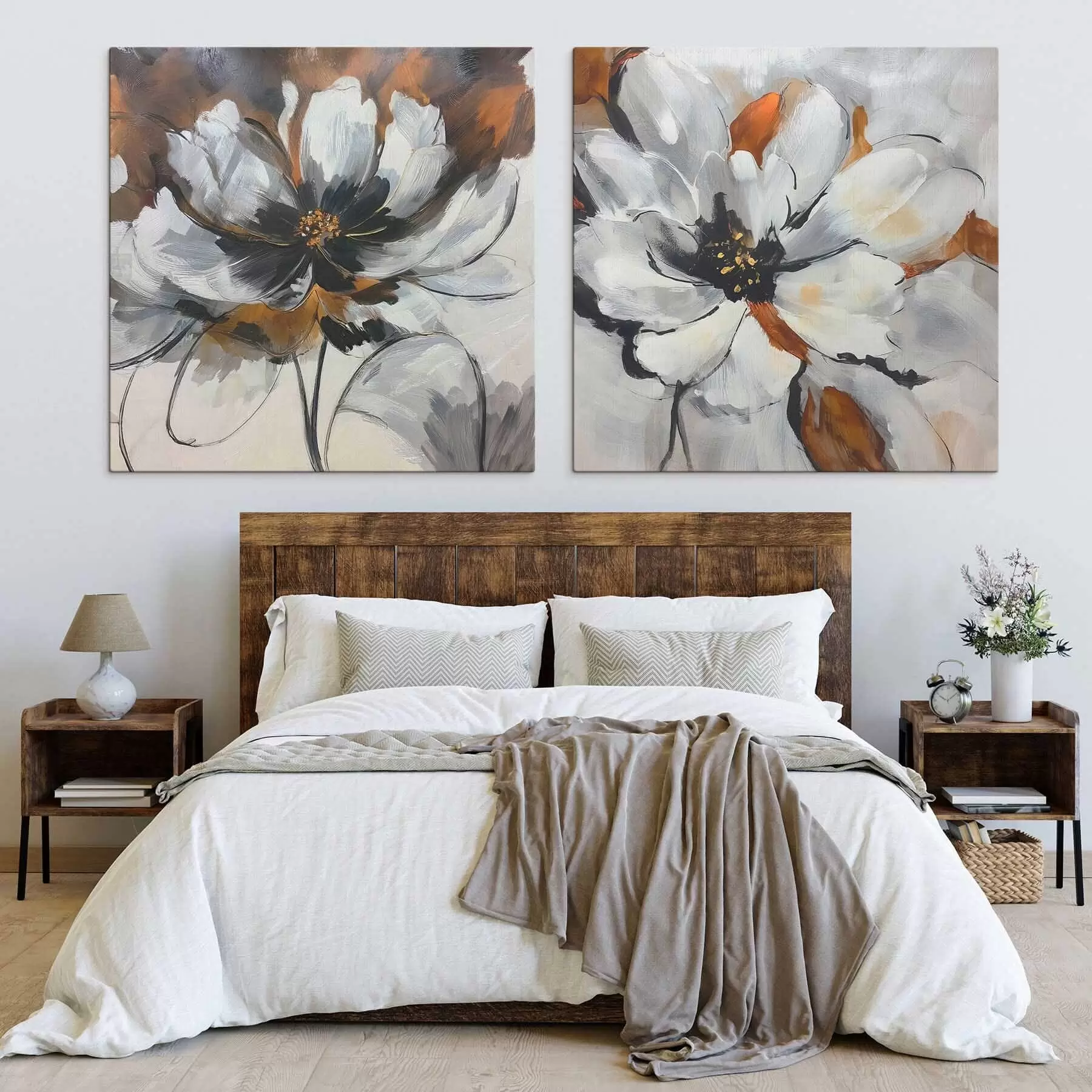 Fototapete Abstraktion mit einer Blume m30389