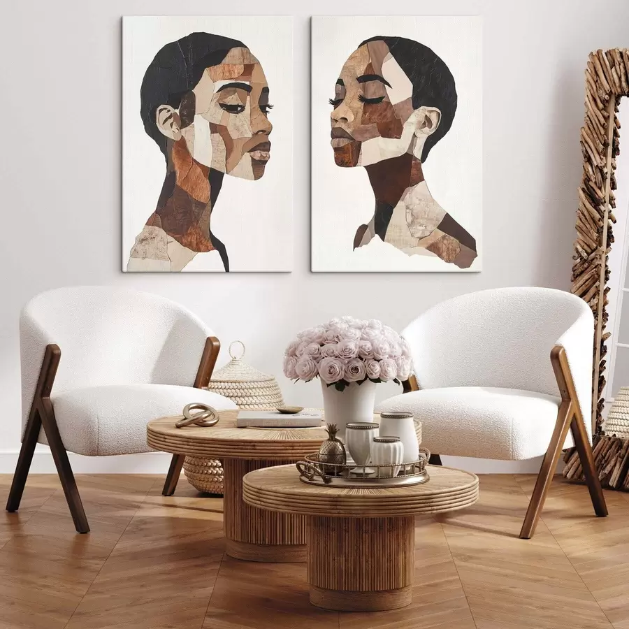 Fototapete Abstraktes Porträt einer Frau m30390