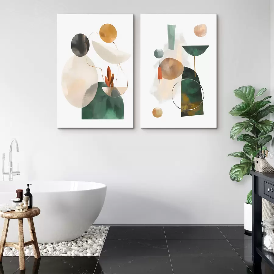 Fototapete Eine Abstraktion mit geometrischen Formen m30393