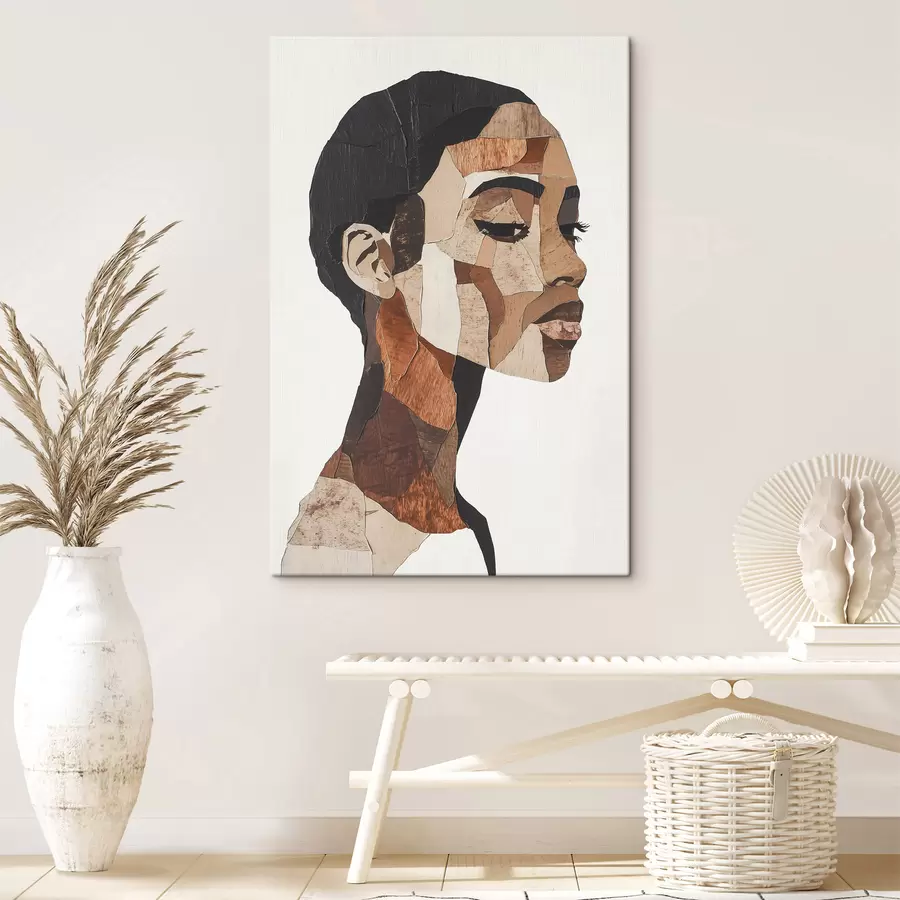 Fototapete Abstraktes Porträt einer Frau s48922