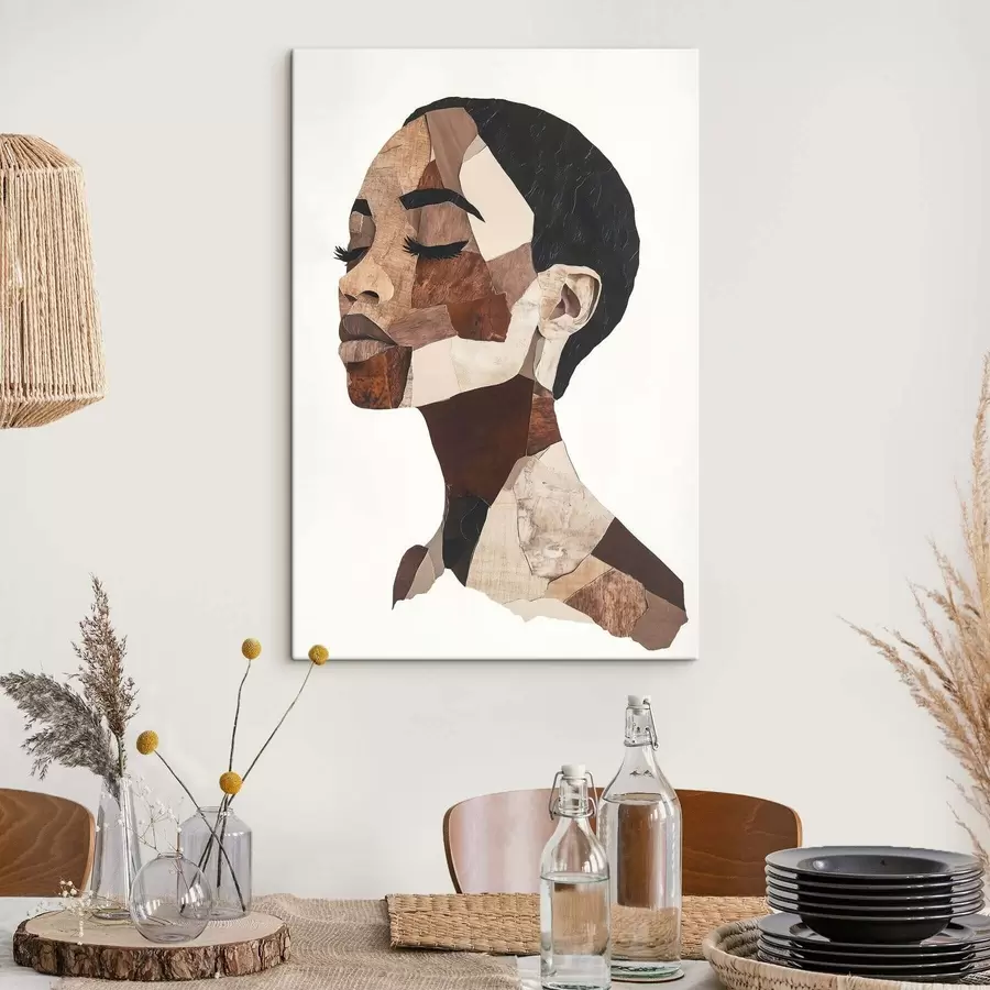 Fototapete Abstraktes Porträt einer Frau s48923