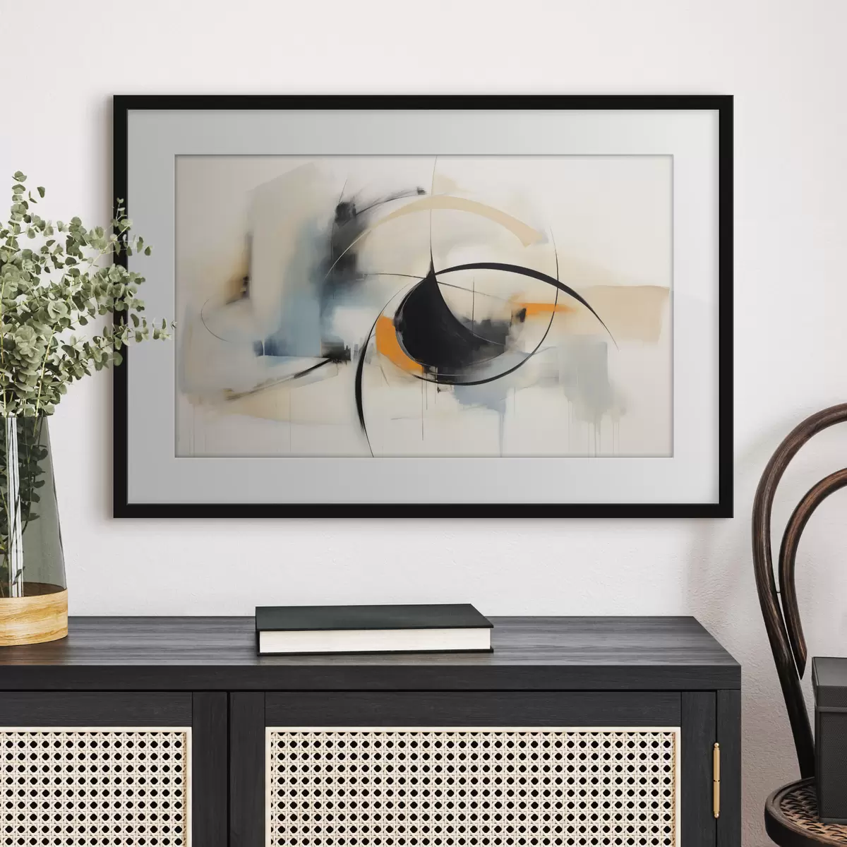 Poster Kreise und Leichtigkeit f48700