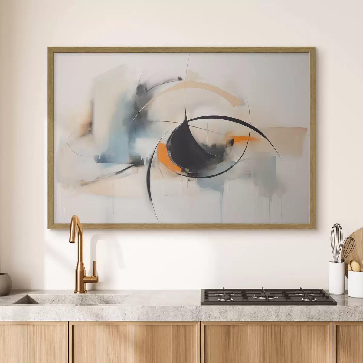 Poster Kreise und Leichtigkeit f48700