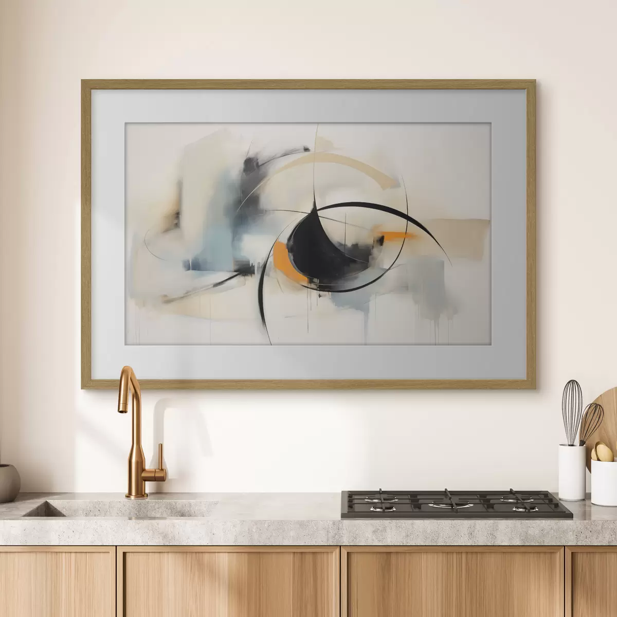 Poster Kreise und Leichtigkeit f48700