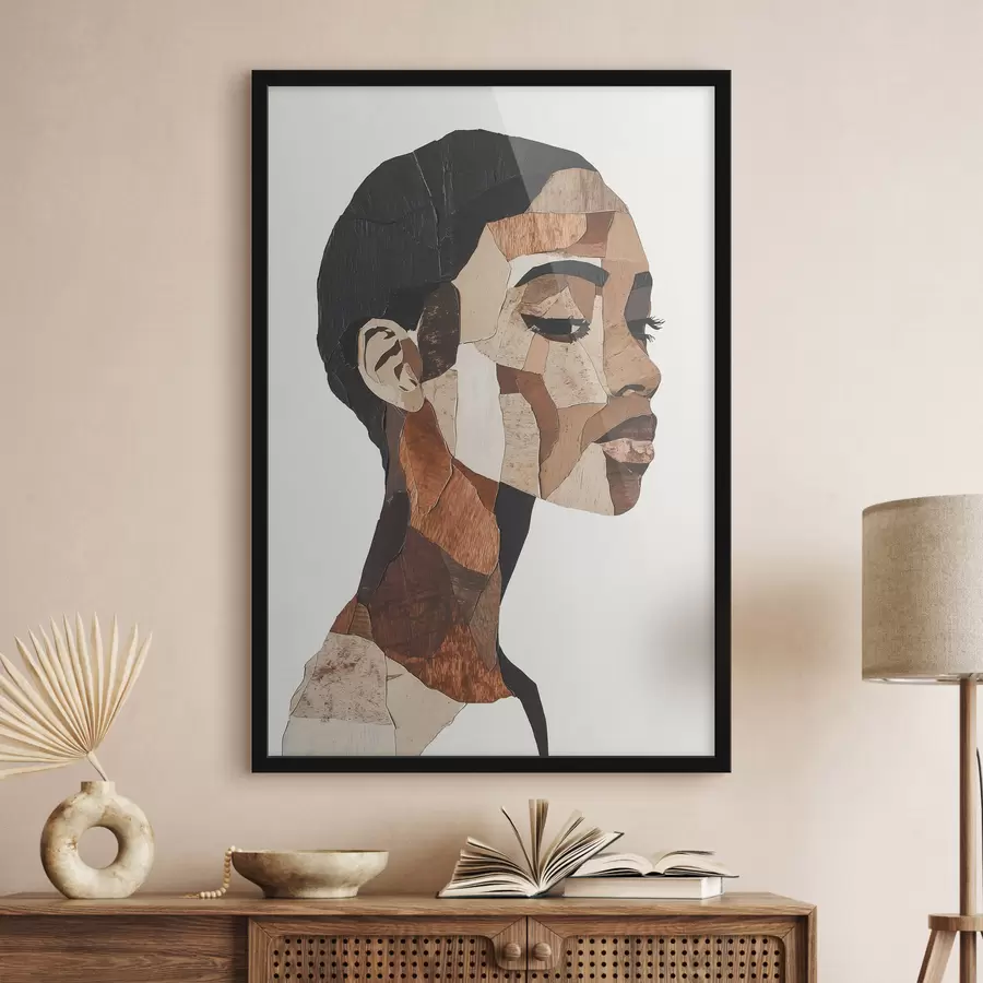 Fototapete Abstraktes Porträt einer Frau f48922