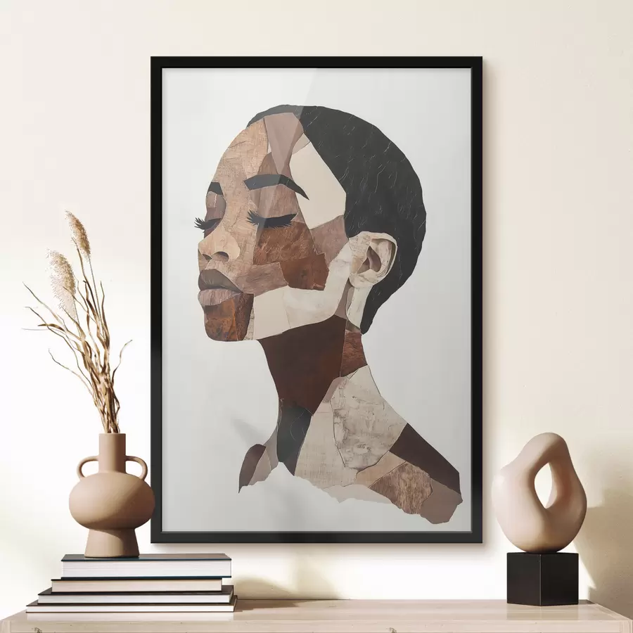 Fototapete Abstraktes Porträt einer Frau f48923