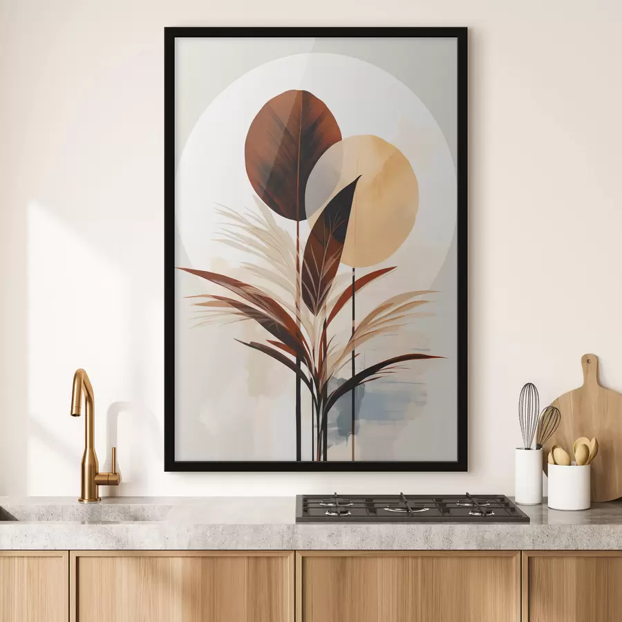 Fototapete Eine Abstraktion mit Pflanzen f48926